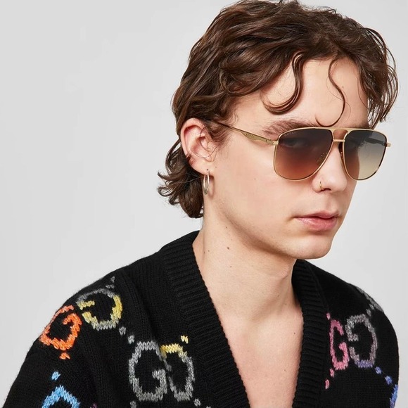 NEW!!! GUCCI Sunglasses GG0336S 001 Authentic - Picture 1 of 13